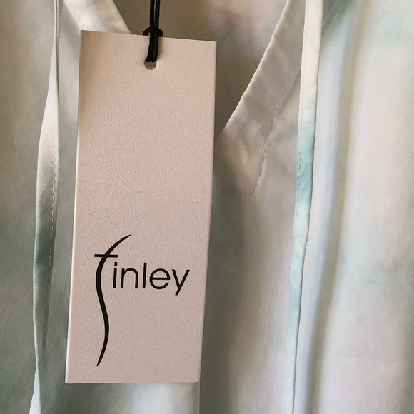 Finley Cassie HAND DYED Ruffle Sleeve shirt top New with Tags - Picture 4 of 5